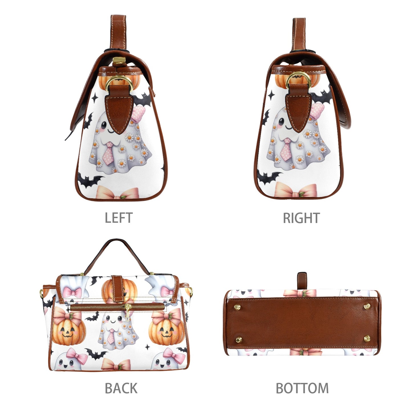 Ghost and Pumpkin Handbag