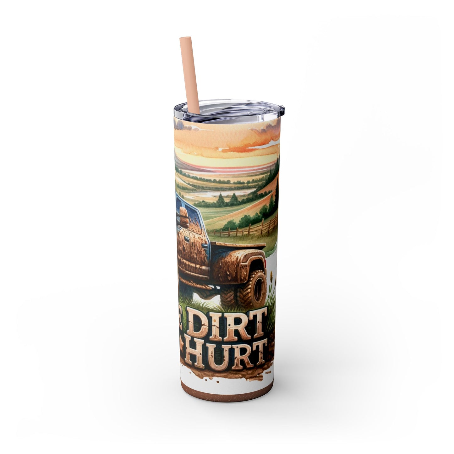 Skinny Tumbler with Straw, 20oz