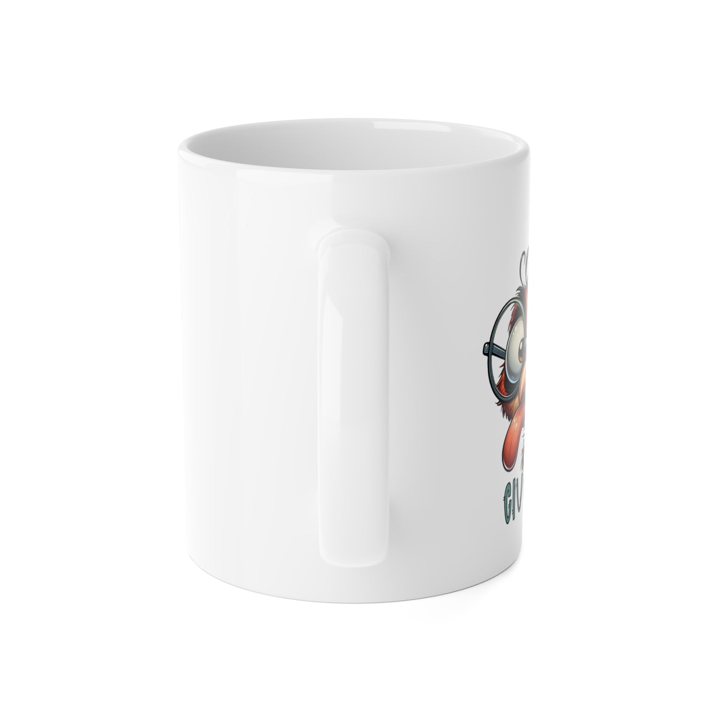 Cluck It! White Ceramic Mug, 11oz