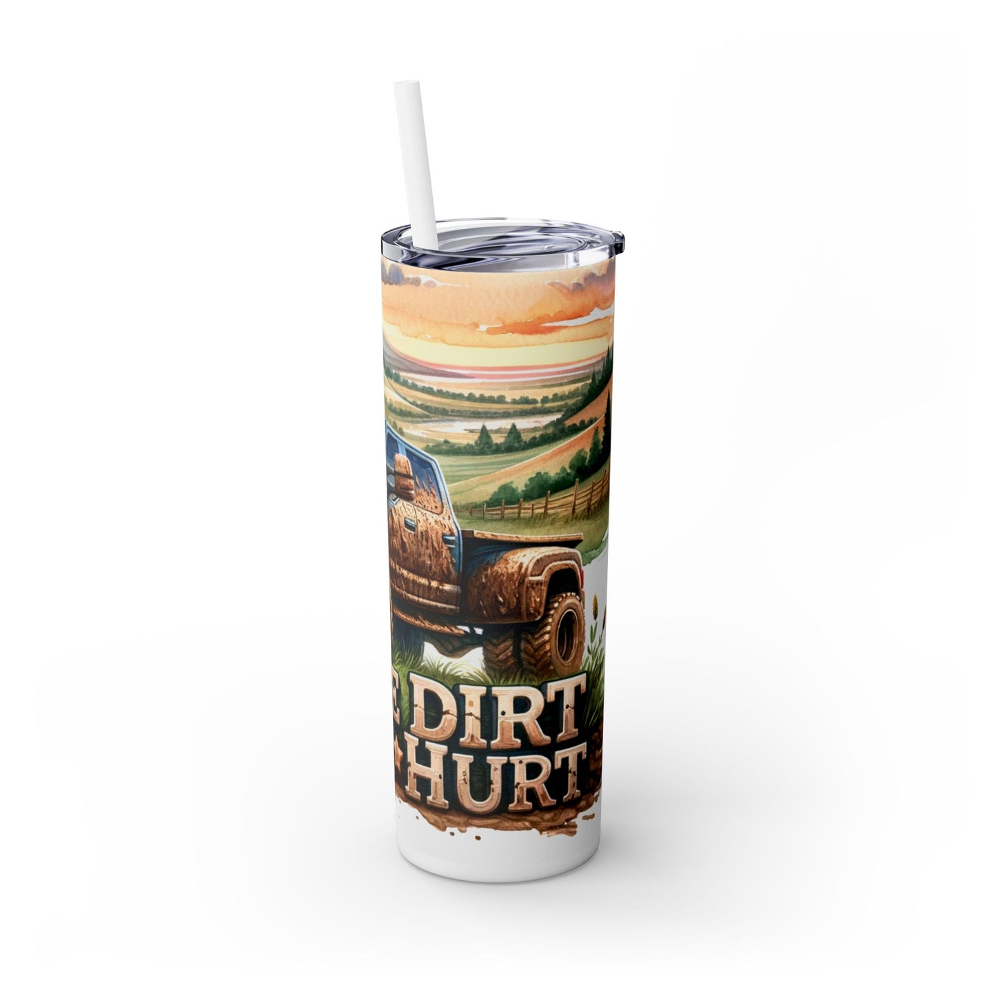 Skinny Tumbler with Straw, 20oz