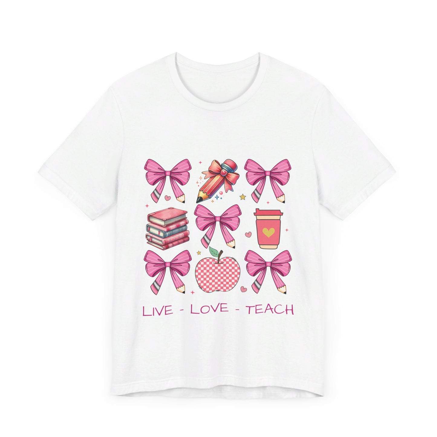 Live Love Teach Croque Jersey Short Sleeve Tee