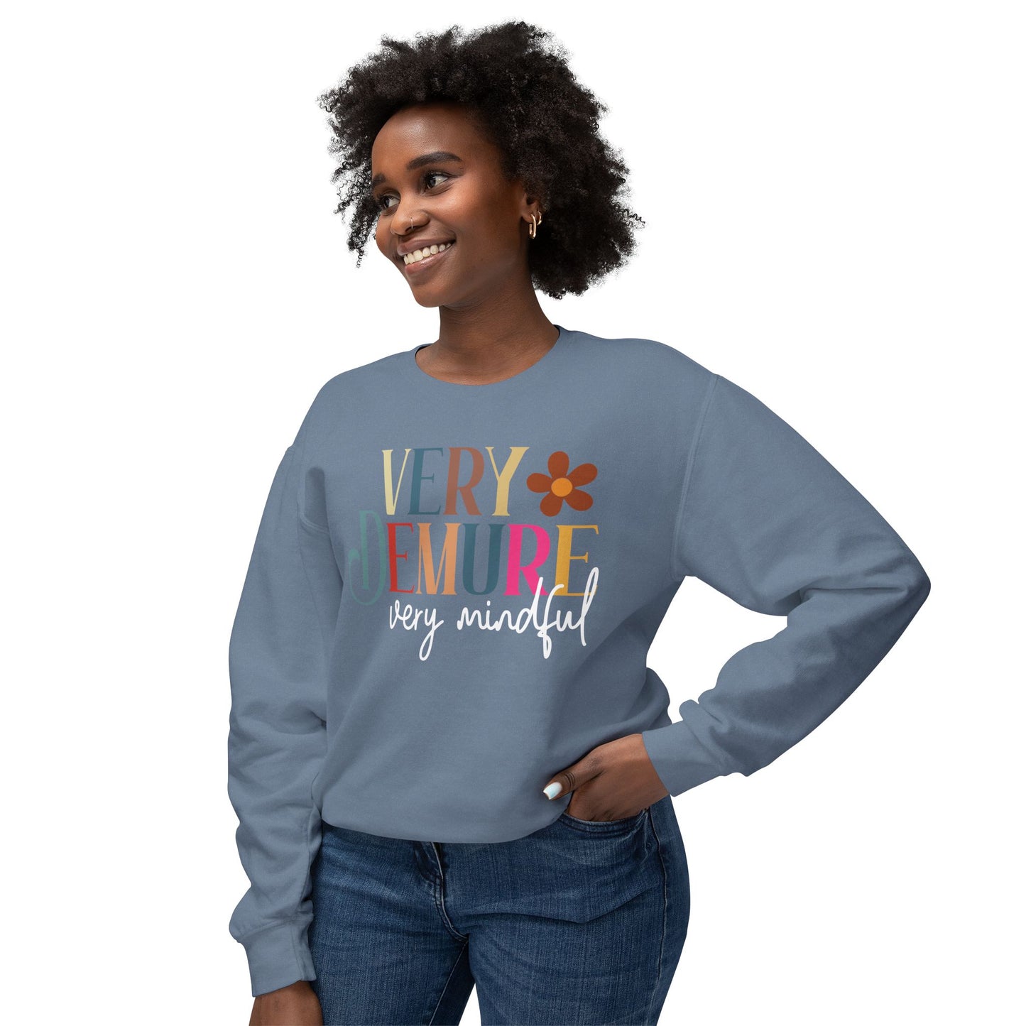 Very Demure, Very Mindful Crewneck Sweatshirt