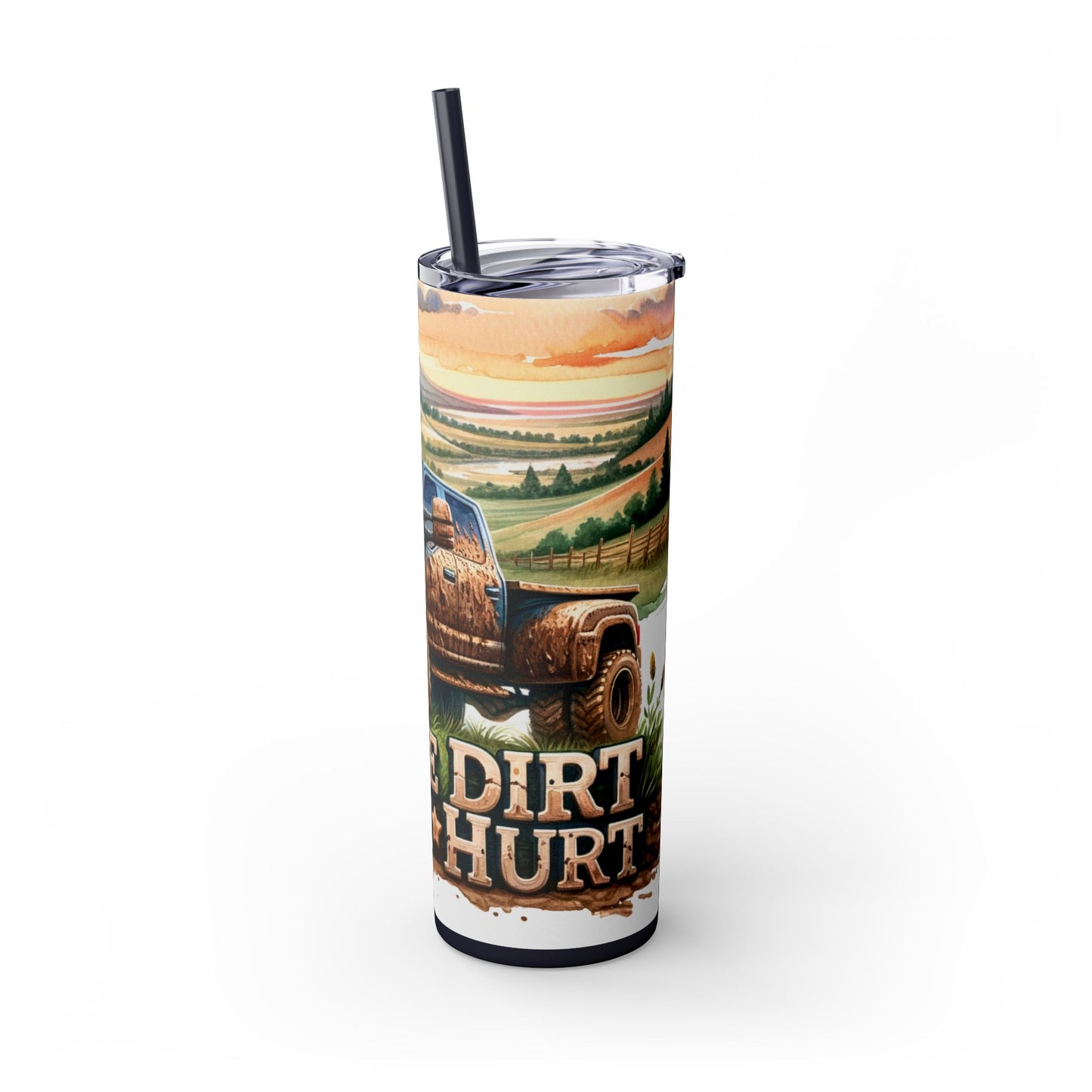 Skinny Tumbler with Straw, 20oz