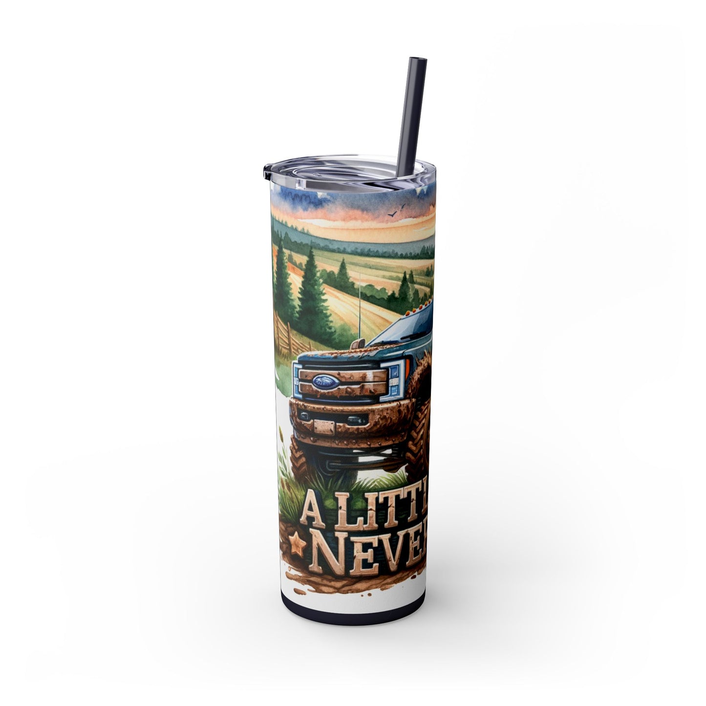 Skinny Tumbler with Straw, 20oz