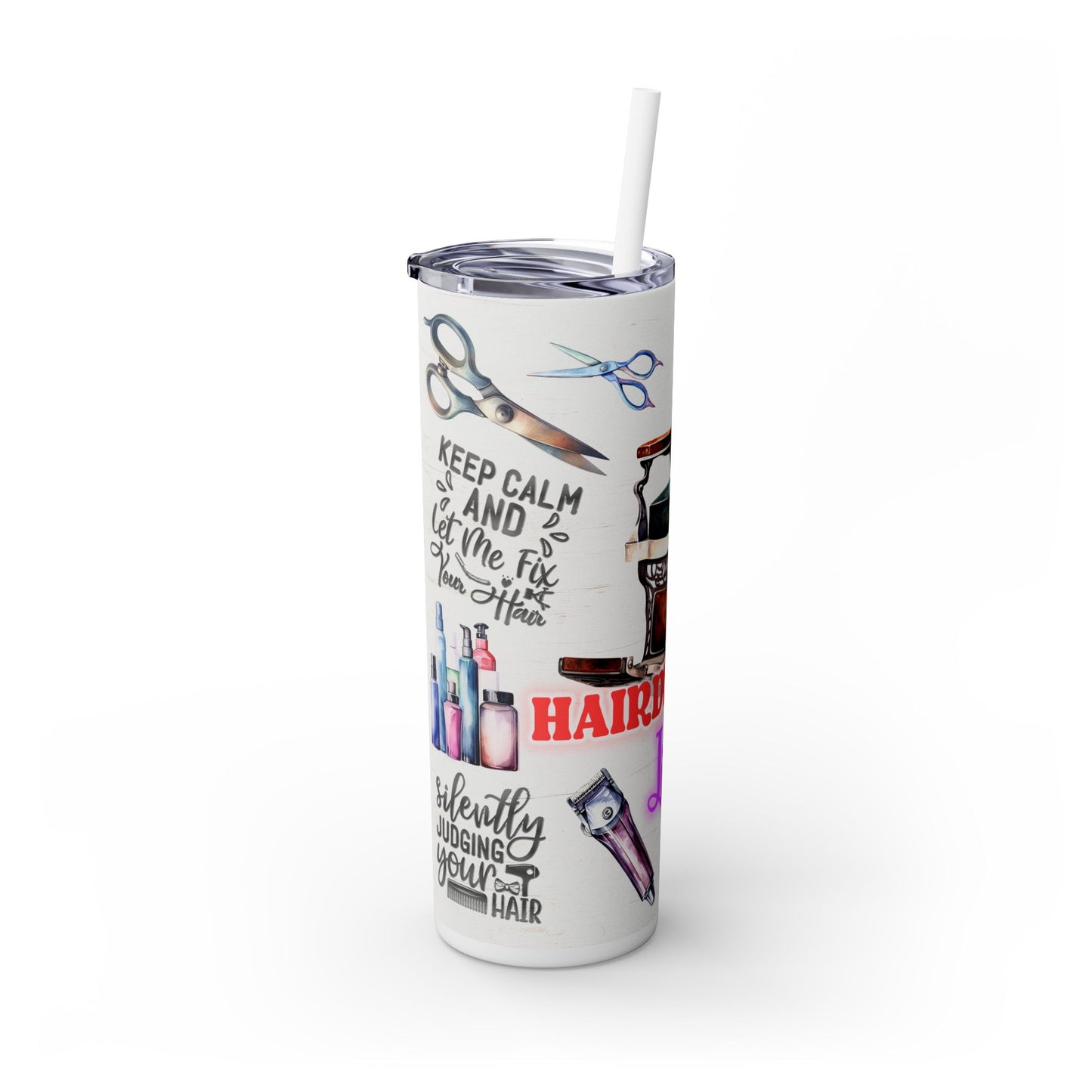 Hair Dresser Skinny Tumbler, 20oz