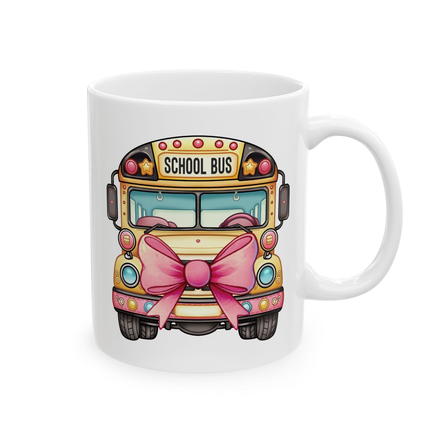 School Bus Ceramic Mug, (11oz, 15oz)