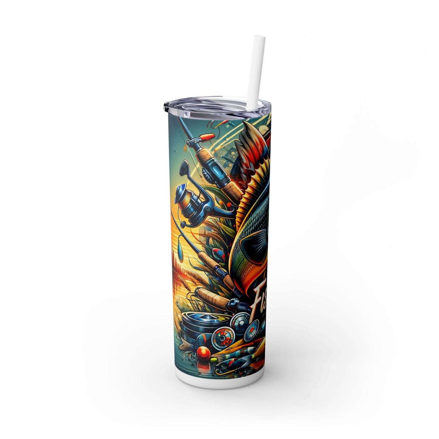 Fishing Life Skinny Tumbler