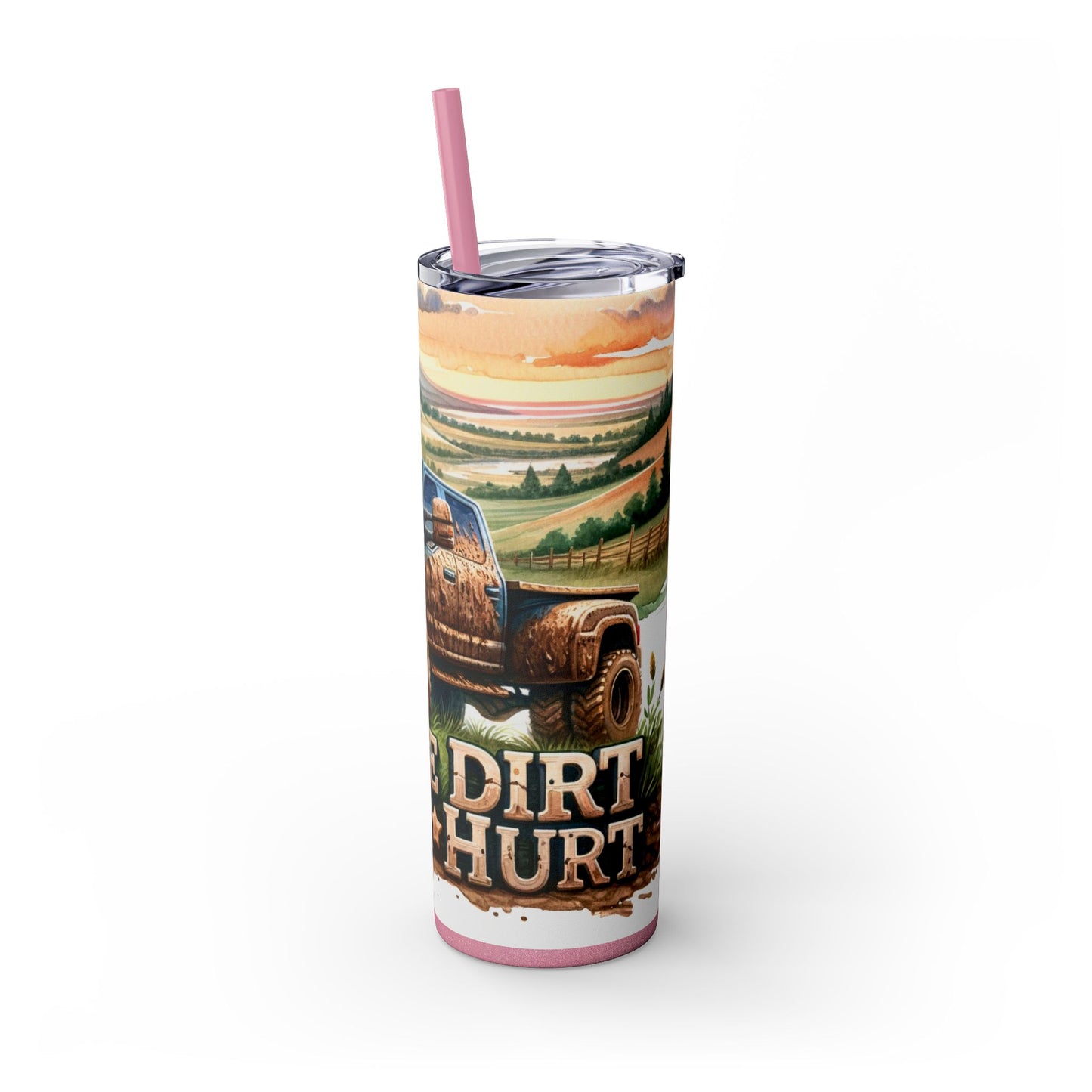 Skinny Tumbler with Straw, 20oz