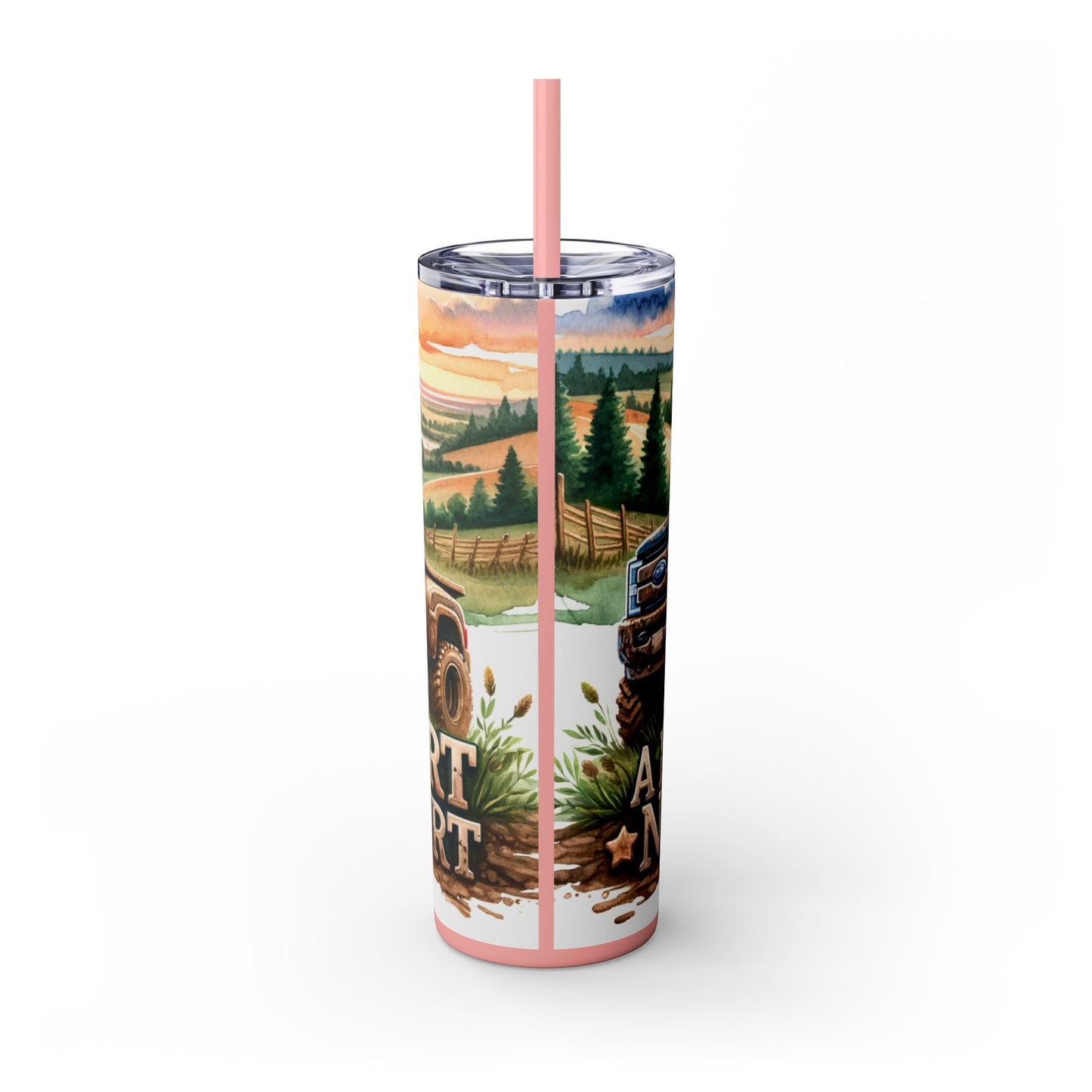 Skinny Tumbler with Straw, 20oz