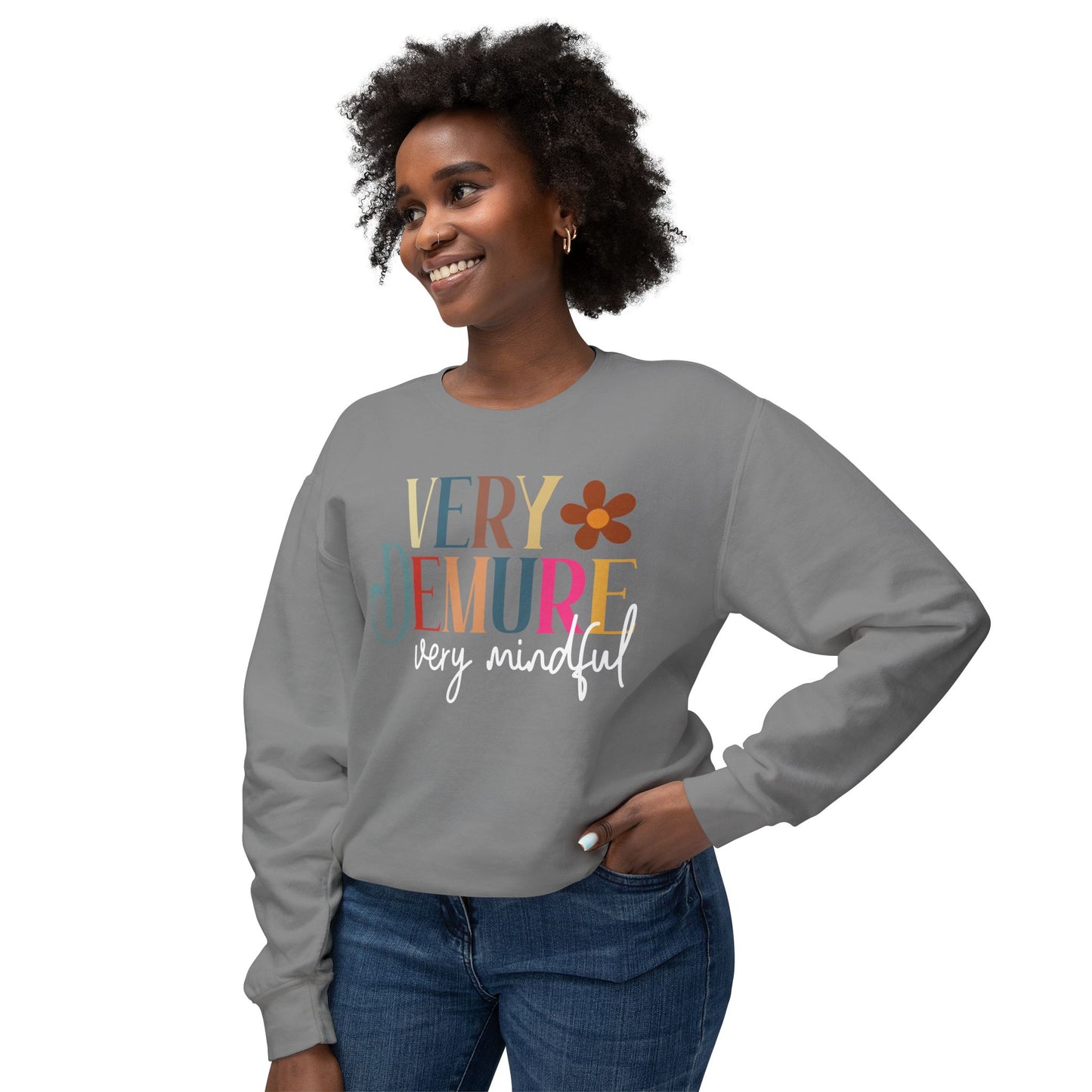 Very Demure, Very Mindful Crewneck Sweatshirt