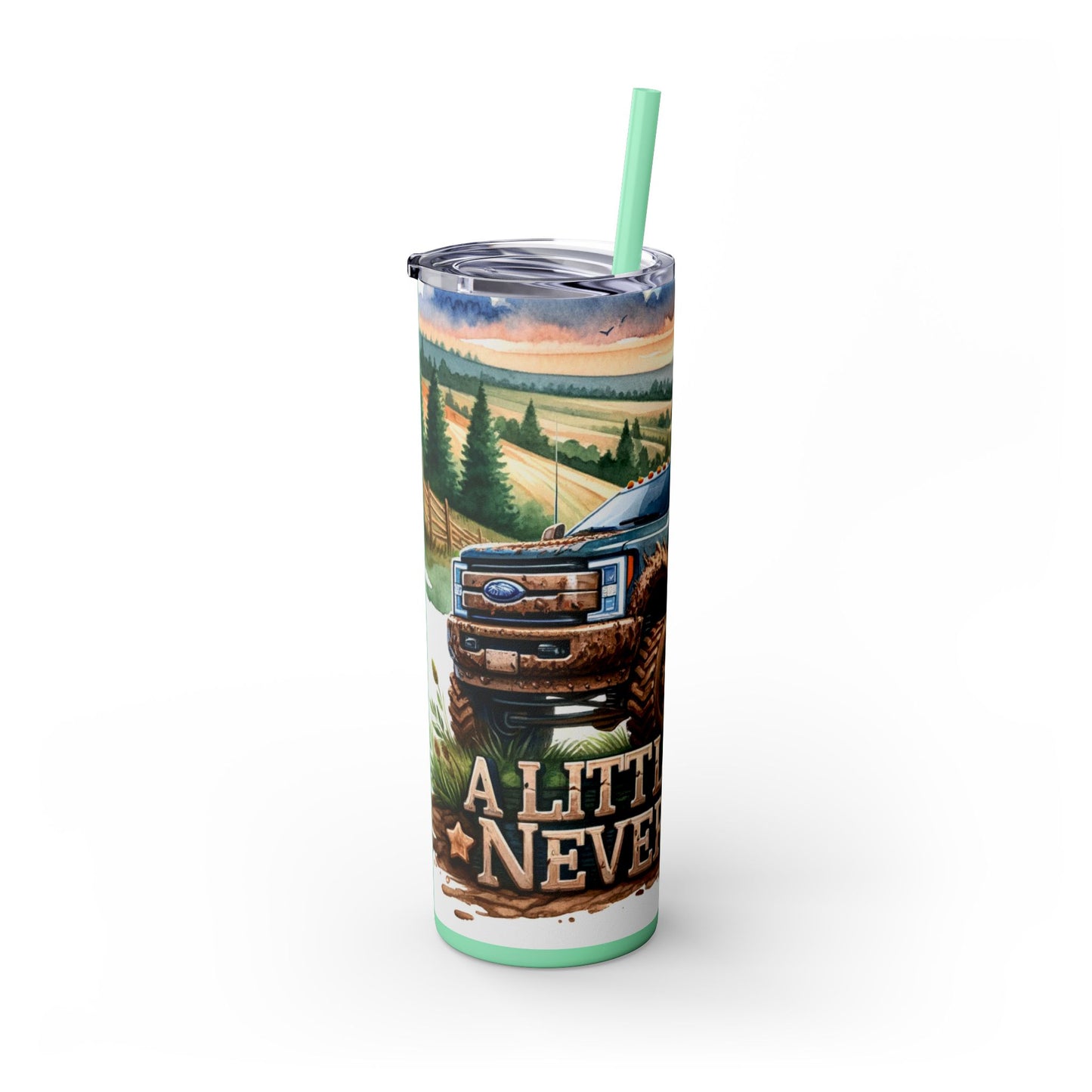 Skinny Tumbler with Straw, 20oz