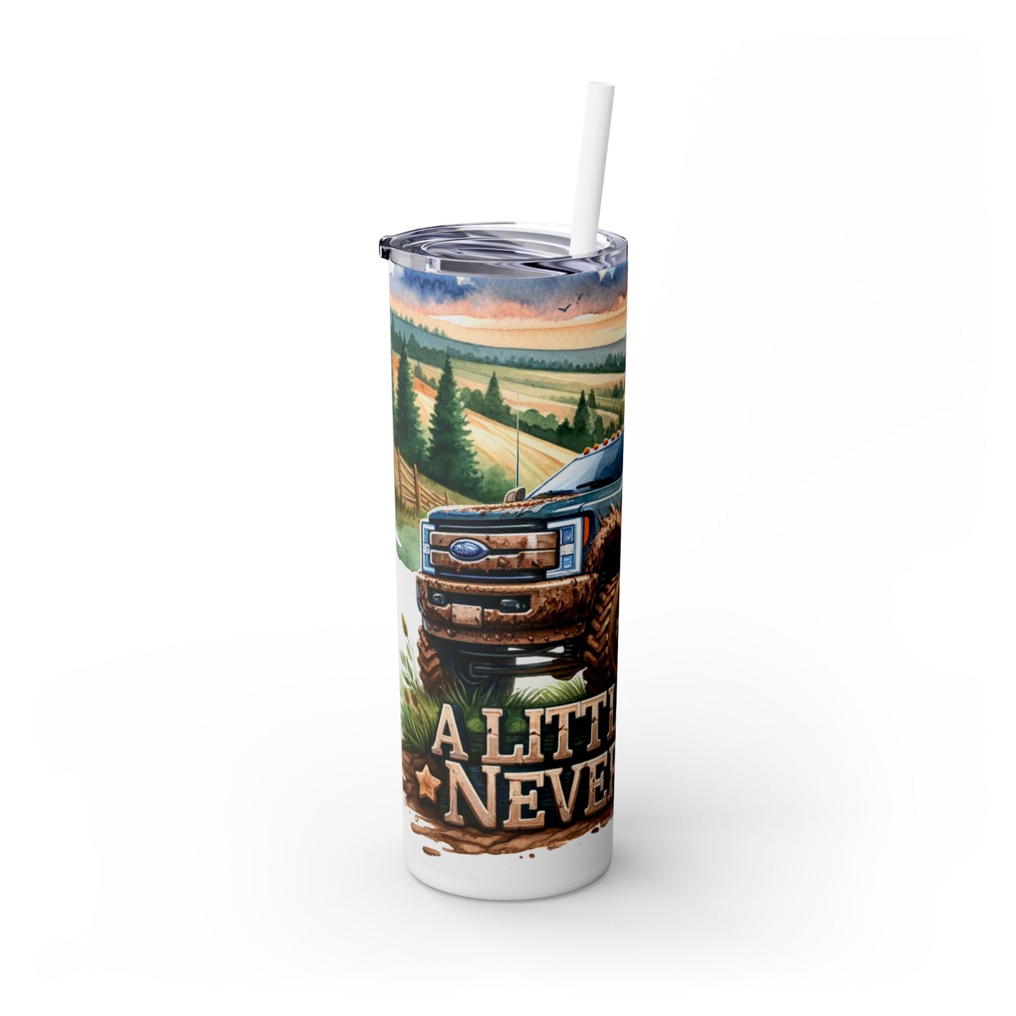 Skinny Tumbler with Straw, 20oz