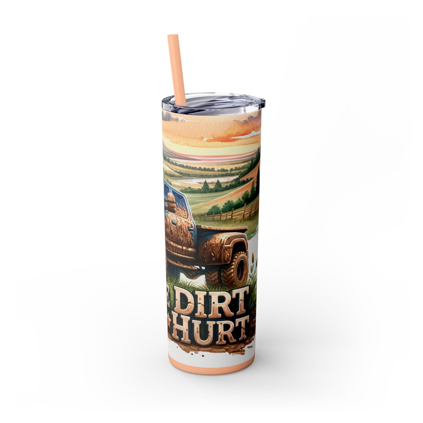 Skinny Tumbler with Straw, 20oz