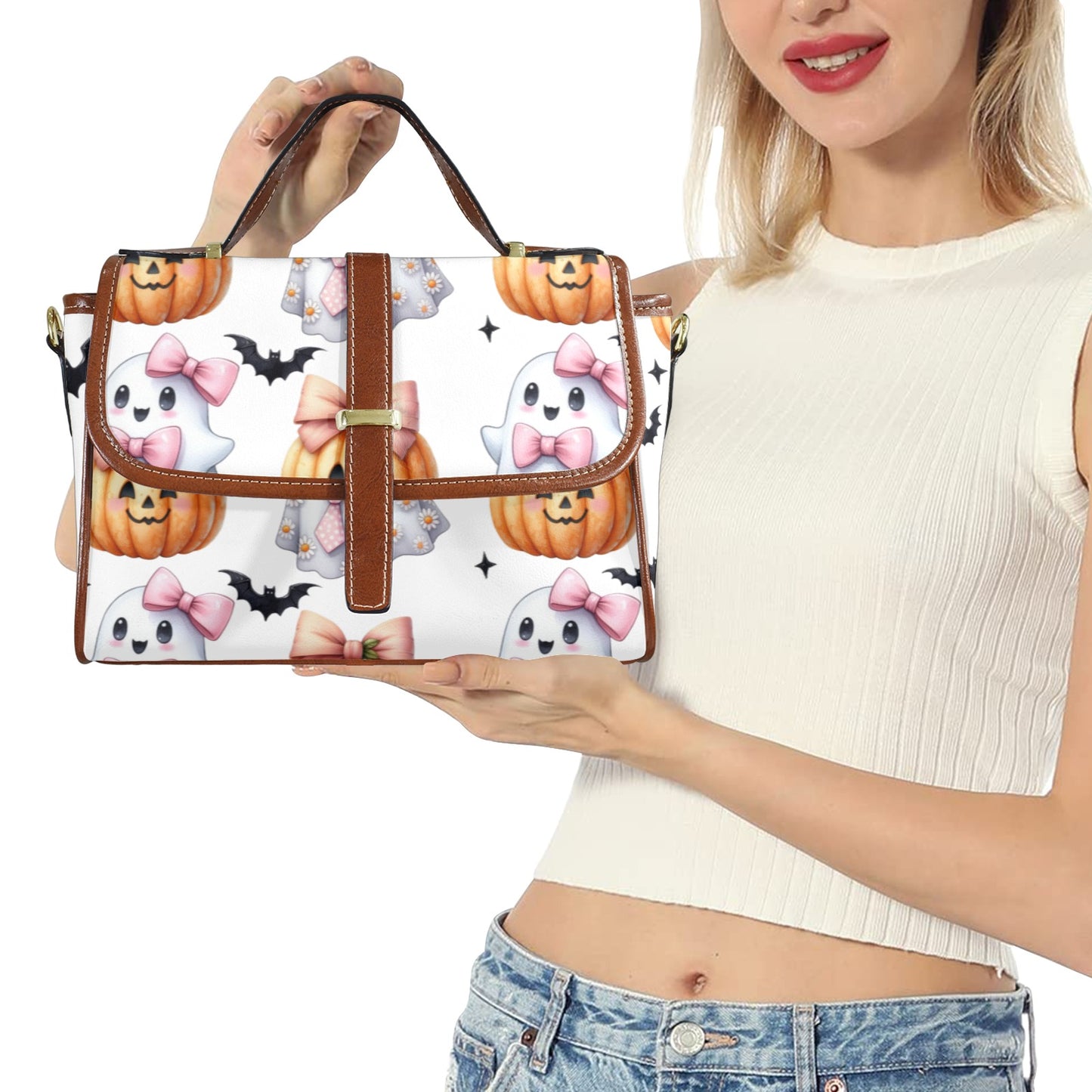 Ghost and Pumpkin Handbag