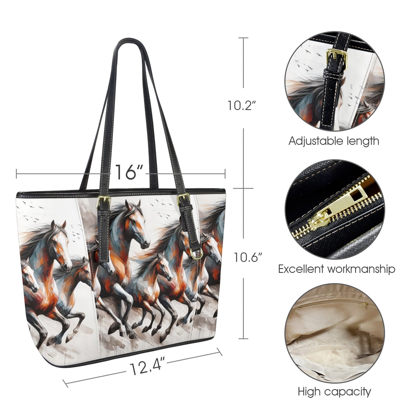 WILD HORSES TOTE BAG