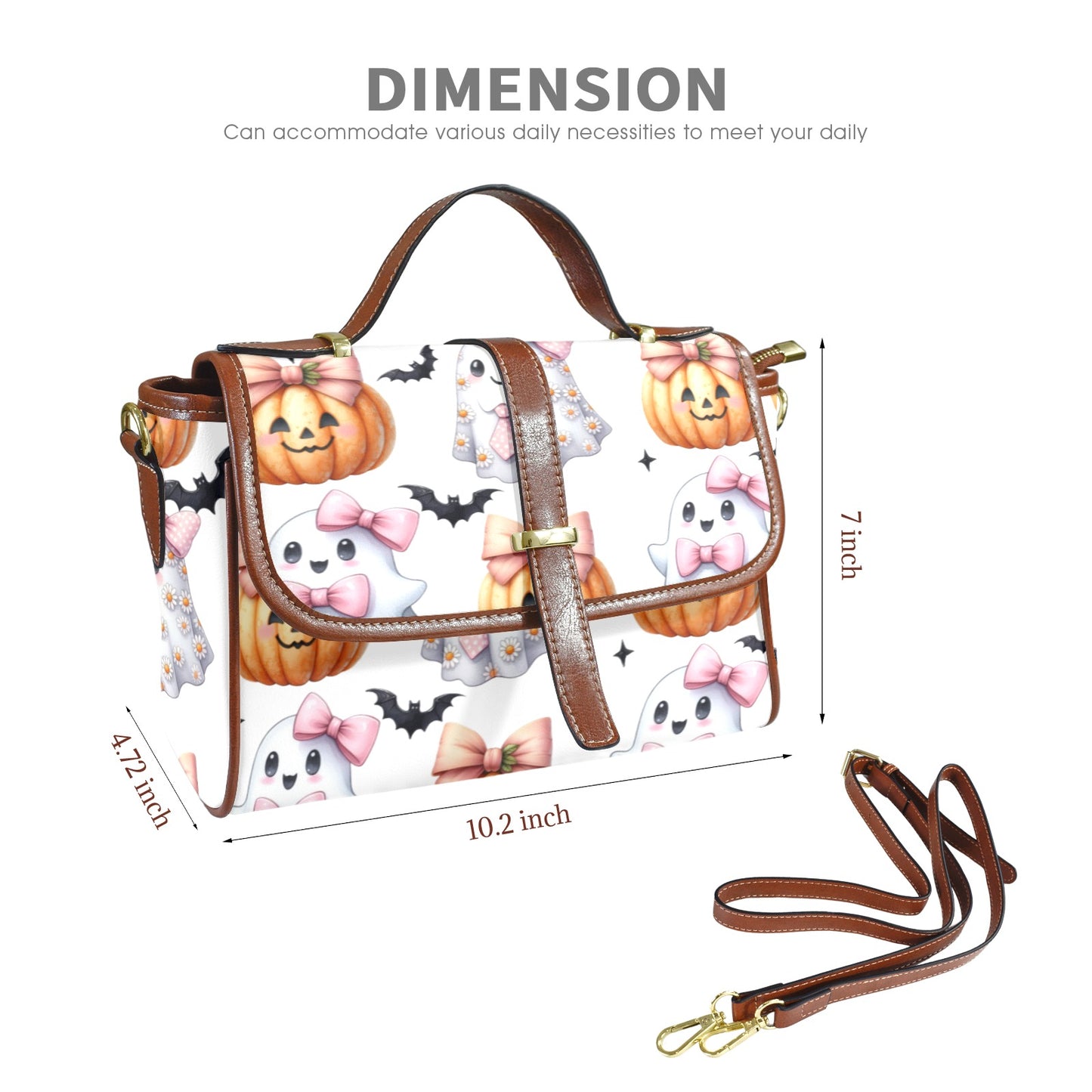 Ghost and Pumpkin Handbag